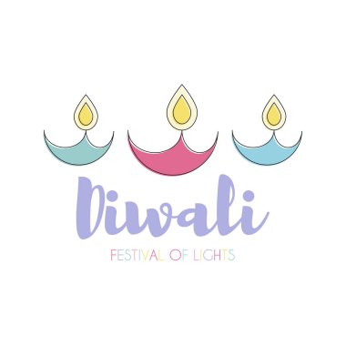 Mutlu Diwali metin tasarım