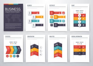Renk öğelerini infographics için