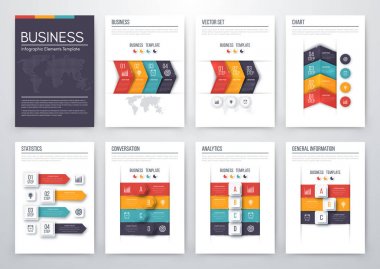 Renk öğelerini infographics için