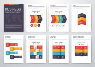 Renk öğelerini infographics için