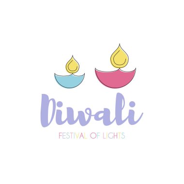 Mutlu Diwali metin tasarım