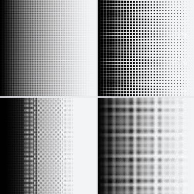 Beyaz arkaplanda yarım ton noktalar