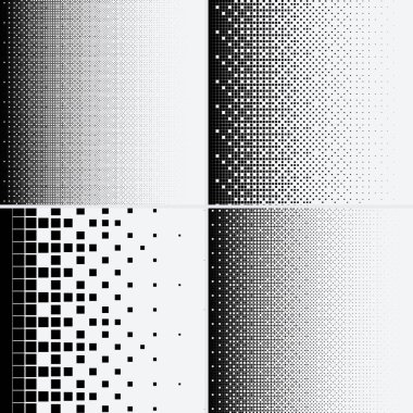 Beyaz arkaplanda yarım ton noktalar