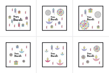 Mutlu Diwali metin tasarım