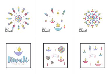 Mutlu Diwali metin tasarım