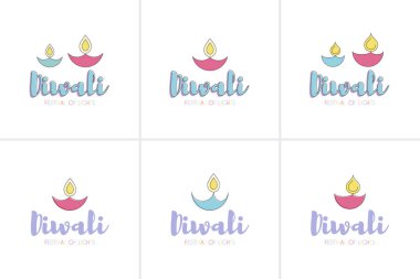 Mutlu Diwali metin tasarım