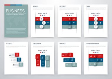 Renk öğelerini infographics için