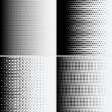 Beyaz arkaplanda yarım ton noktalar