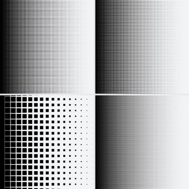 Beyaz arkaplanda yarım ton noktalar