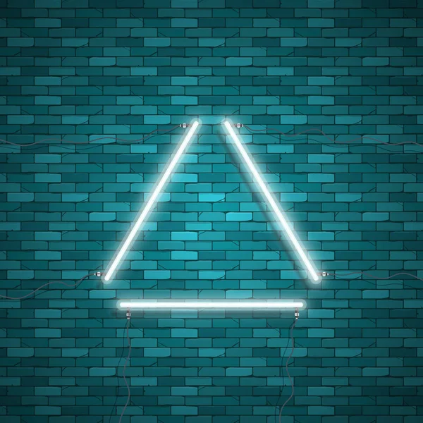 Bordure triangulaire avec effets de lumière — Image vectorielle