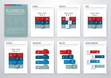 Renk öğelerini infographics için