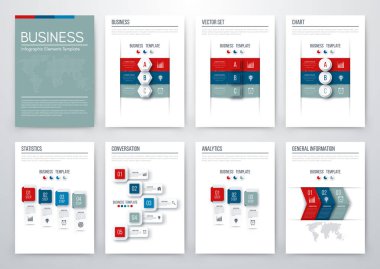Renk öğelerini infographics için