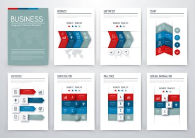Renk öğelerini infographics için