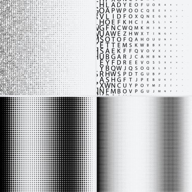 Beyaz arkaplanda yarım ton noktalar