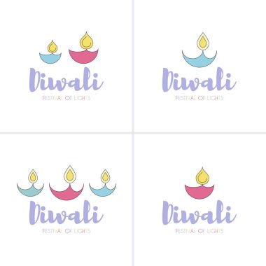 Mutlu Diwali metin tasarım