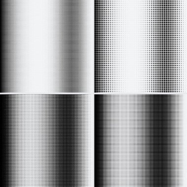 Beyaz arkaplanda yarım ton noktalar