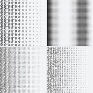 Beyaz arkaplanda yarım ton noktalar