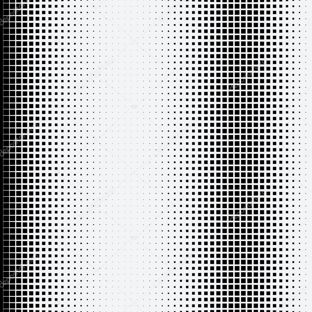 Halftone dots on white background