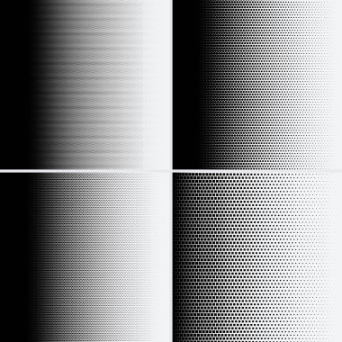 Beyaz arkaplanda yarım ton noktalar