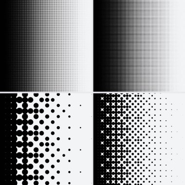 Beyaz arkaplanda yarım ton noktalar