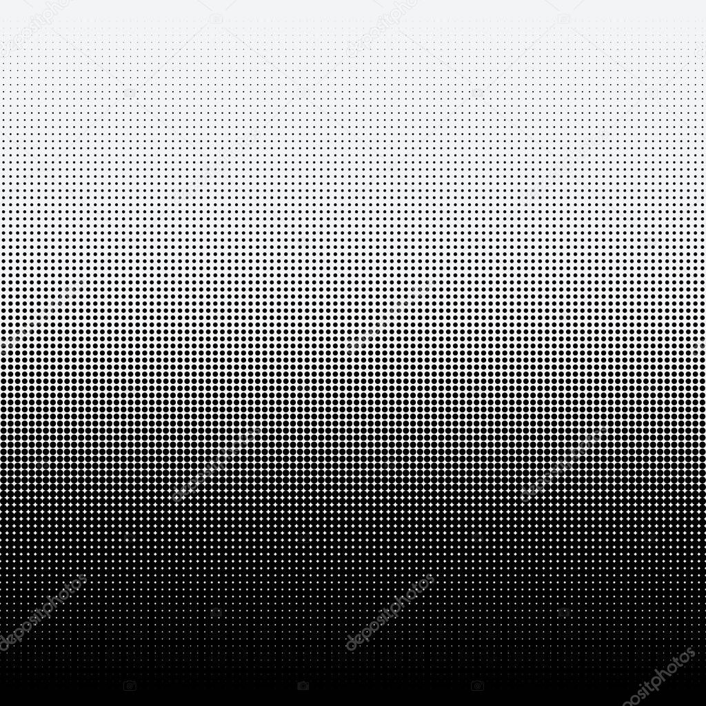 Halftone dots on white background