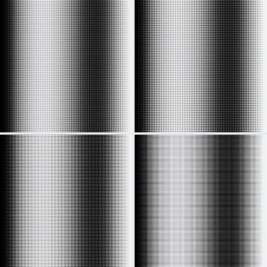 Beyaz arkaplanda yarım ton noktalar