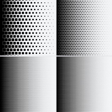 Beyaz arkaplanda yarım ton noktalar