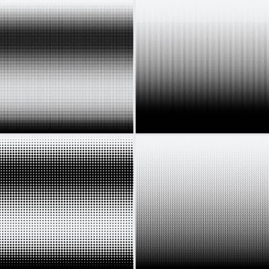 Beyaz arkaplanda yarım ton noktalar