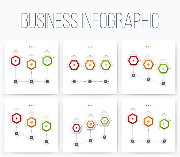 Conjunto com infográficos — Vetor de Stock