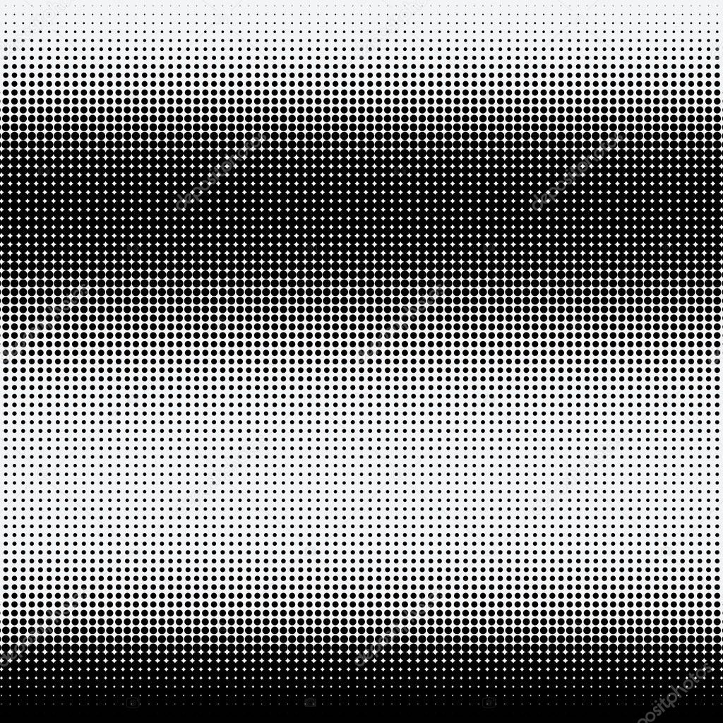 Halftone dots on white background