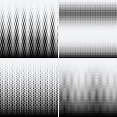 Beyaz arkaplanda yarım ton noktalar