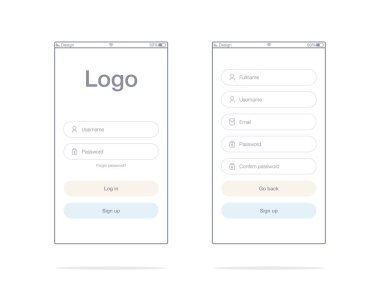 Ekranlar ve web kavramı vektör çizimi