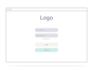 Ekranlar ve web kavramı vektör çizimi