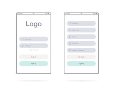 Ekranlar ve web kavramı vektör çizimi