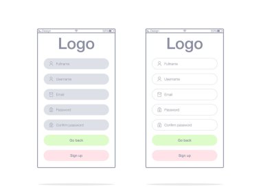 Ekranlar ve web kavramı vektör çizimi
