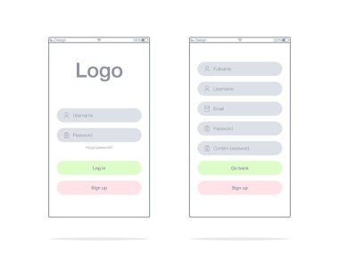 Ekranlar ve web kavramı vektör çizimi