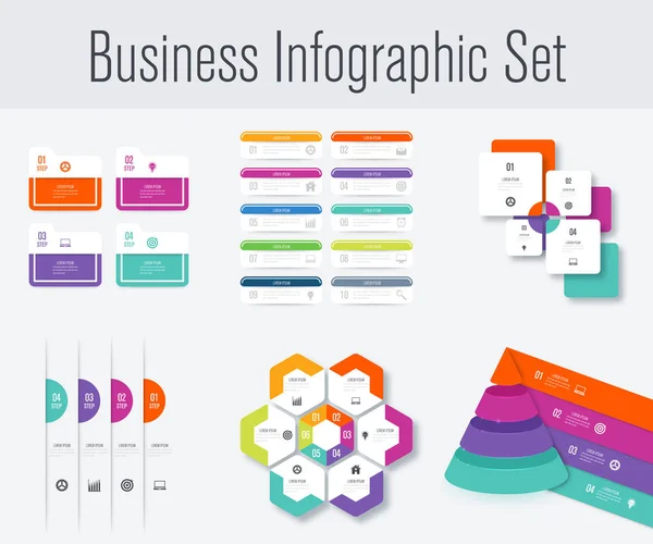 Set with infographics — Stock Vector