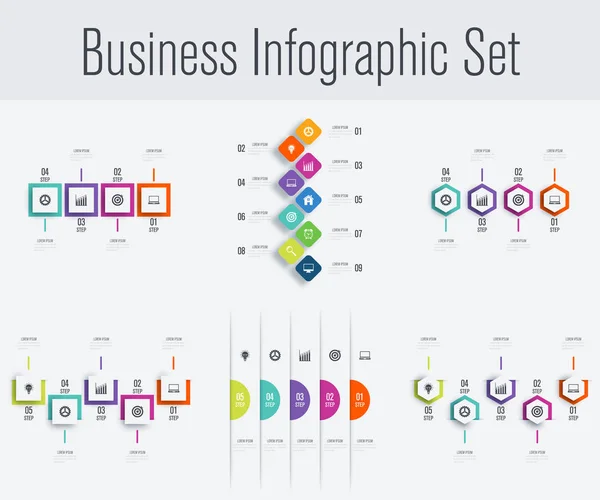 Set with infographics — Stock Vector