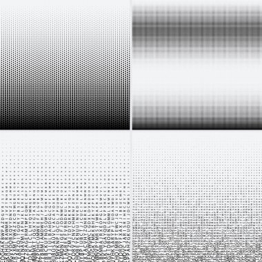 Beyaz arkaplanda yarım ton noktalar