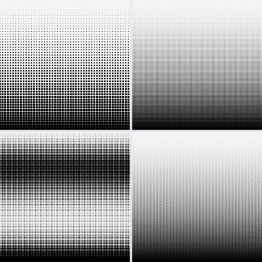 Beyaz arkaplanda yarım ton noktalar