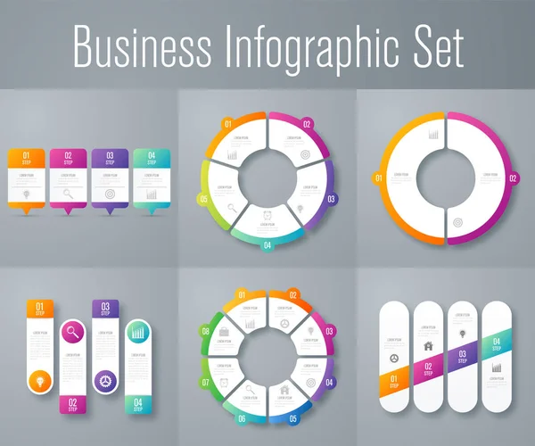 Set with infographics — Stock Vector