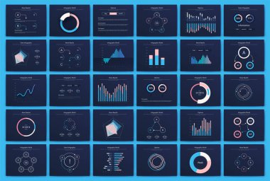 İş illüstrasyonu için infografik vektör broşür üyrã1/4cÃ1/4 elemanlarÄ±