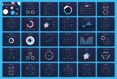 İş illüstrasyonu için infografik vektör broşür üyrã1/4cÃ1/4 elemanlarÄ±