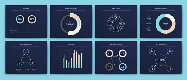 Big set of infographics elements. EPS10. Stock vector — Stock Vector