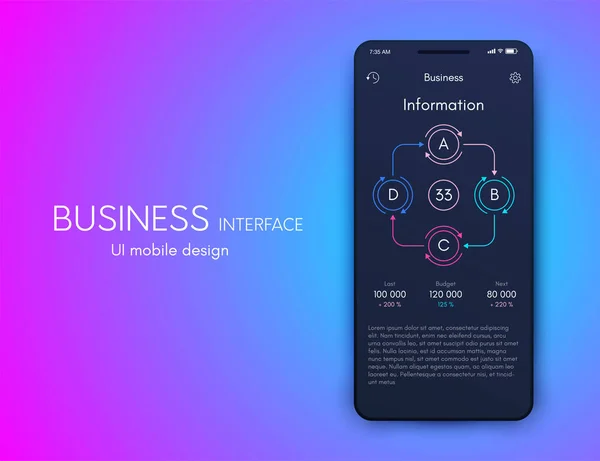 Modern infographic vector elements for business brochures. Use in website, corporate brochure, advertising and marketing. Pie charts, line graphs, bar graphs and timelines. — Stock Vector