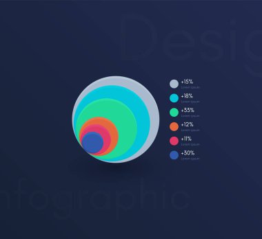 Vektör grafik bilgi grafikleri. Web uygulamaları, iş akışı düzeni, diyagram, pankart, modern tasarım, iş bilgisi raporları oluşturma şablonu
