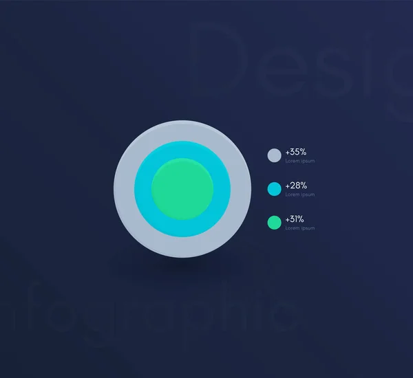 Vector grafische infographics. Sjabloon voor het maken van webapplicaties, workflow lay-out, diagram, banner, modern design, zakelijke infographic rapporten — Stockvector