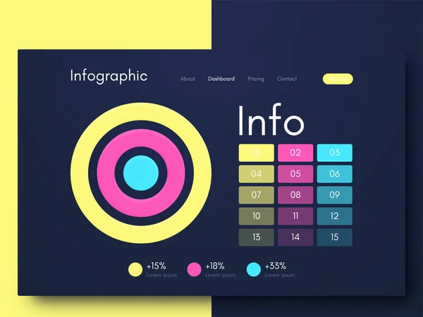 Vektorgrafik Infografik Vorlage Für Die Erstellung Mobiler Anwendungen Workflow Layout — Stockvektor