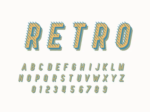 Elegante Logotipo Moda Retro Bar Fuente Colorida Estilo Vintage Brillante — Vector de stock