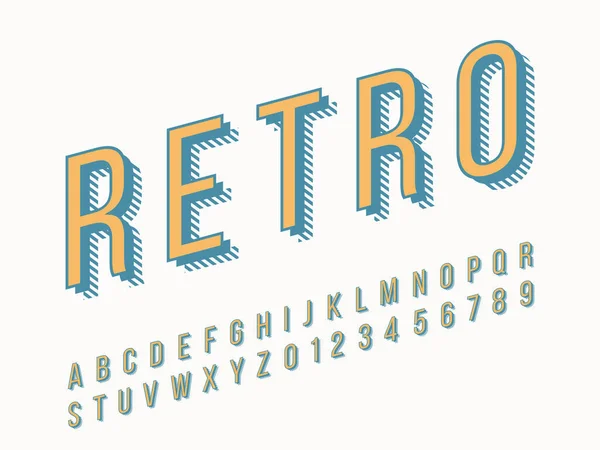 Stylish Trendy Logotype Retro Bar Colorful Font Vintage Style Bright — Stock Vector